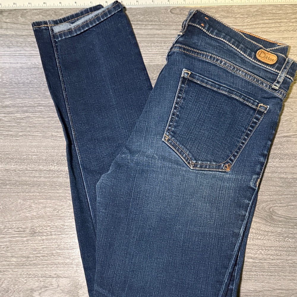 Dittos Women's Dark Blue Jeggings Mid Rise Jeans